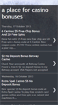 Mobile Screenshot of aplaceforcasinobonuses.blogspot.com