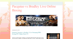 Desktop Screenshot of pacquiaovsbradleyliveonlineboxing.blogspot.com