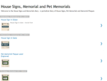 Tablet Screenshot of house-signs--memorial-plaques.blogspot.com