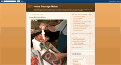 Desktop Screenshot of homesausagemaker.blogspot.com