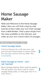 Mobile Screenshot of homesausagemaker.blogspot.com