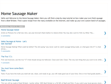 Tablet Screenshot of homesausagemaker.blogspot.com