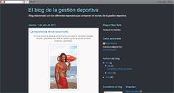 Desktop Screenshot of elblogdelagestiondeportiva.blogspot.com