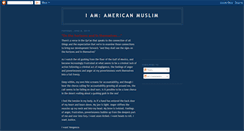 Desktop Screenshot of i-am-americanmuslim.blogspot.com