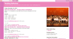 Desktop Screenshot of buddingballerinas.blogspot.com