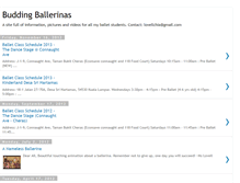 Tablet Screenshot of buddingballerinas.blogspot.com