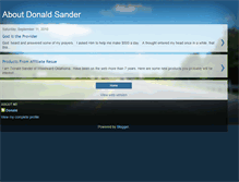 Tablet Screenshot of aboutdonaldsander.blogspot.com