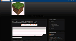 Desktop Screenshot of modsminecraftmediafire.blogspot.com