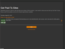 Tablet Screenshot of getpaidtoosites.blogspot.com