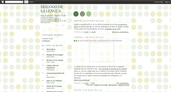 Desktop Screenshot of dialogodelalengua.blogspot.com