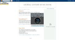 Desktop Screenshot of animal-loversburnbook.blogspot.com