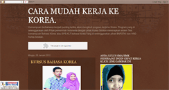 Desktop Screenshot of lowongankerjakorea.blogspot.com