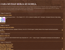 Tablet Screenshot of lowongankerjakorea.blogspot.com