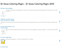 Tablet Screenshot of drseuss-coloringpages.blogspot.com