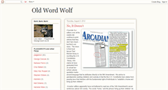 Desktop Screenshot of oldwordwolf.blogspot.com