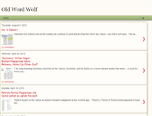 Tablet Screenshot of oldwordwolf.blogspot.com