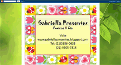 Desktop Screenshot of gabriellapresentes.blogspot.com