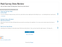 Tablet Screenshot of paidsurveysitesreview.blogspot.com