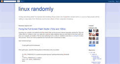 Desktop Screenshot of linuxrandomly.blogspot.com