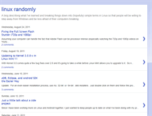 Tablet Screenshot of linuxrandomly.blogspot.com