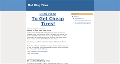 Desktop Screenshot of mudkingtires.blogspot.com