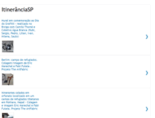 Tablet Screenshot of itineranciasp.blogspot.com