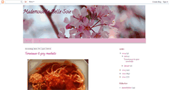 Desktop Screenshot of mademoisellebellesoie.blogspot.com