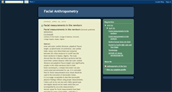 Desktop Screenshot of facialanthropometry.blogspot.com