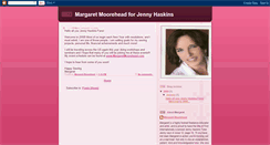 Desktop Screenshot of margaretmooreheadforjennyhaskins.blogspot.com