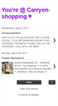 Mobile Screenshot of carryon-shopping.blogspot.com