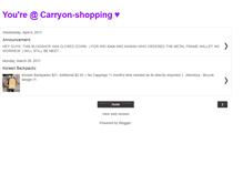 Tablet Screenshot of carryon-shopping.blogspot.com