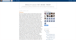 Desktop Screenshot of billsxcbiketrip.blogspot.com