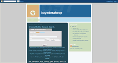 Desktop Screenshot of kayederaheqe.blogspot.com