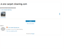 Tablet Screenshot of aonecarpetcleaning.blogspot.com