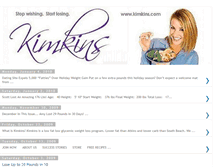 Tablet Screenshot of kimkinsdietplan.blogspot.com