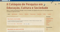 Desktop Screenshot of educacaoculturasociedade.blogspot.com