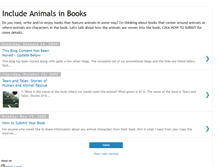 Tablet Screenshot of animalsinbooks.blogspot.com