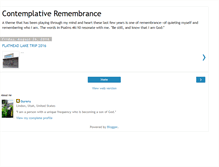 Tablet Screenshot of contemplativeremembrance.blogspot.com