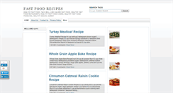 Desktop Screenshot of healthyfastfoodrecipes.blogspot.com