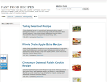 Tablet Screenshot of healthyfastfoodrecipes.blogspot.com