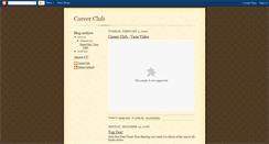 Desktop Screenshot of careerclubmusic.blogspot.com