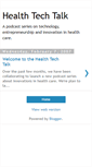 Mobile Screenshot of healthtechtalk.blogspot.com