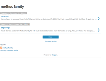 Tablet Screenshot of melhusfamilyblog.blogspot.com