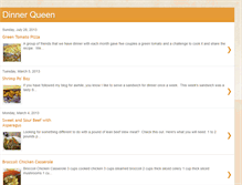 Tablet Screenshot of dinnerqueen.blogspot.com