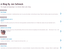 Tablet Screenshot of jonschneck.blogspot.com