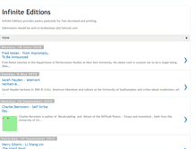 Tablet Screenshot of infiniteeditions.blogspot.com