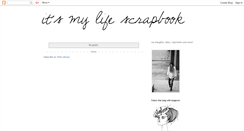 Desktop Screenshot of itsmylifescrapbook.blogspot.com