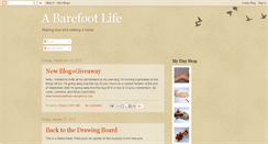 Desktop Screenshot of abarefootlife.blogspot.com