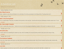 Tablet Screenshot of abarefootlife.blogspot.com