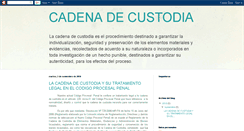 Desktop Screenshot of cadena-de-custodia.blogspot.com